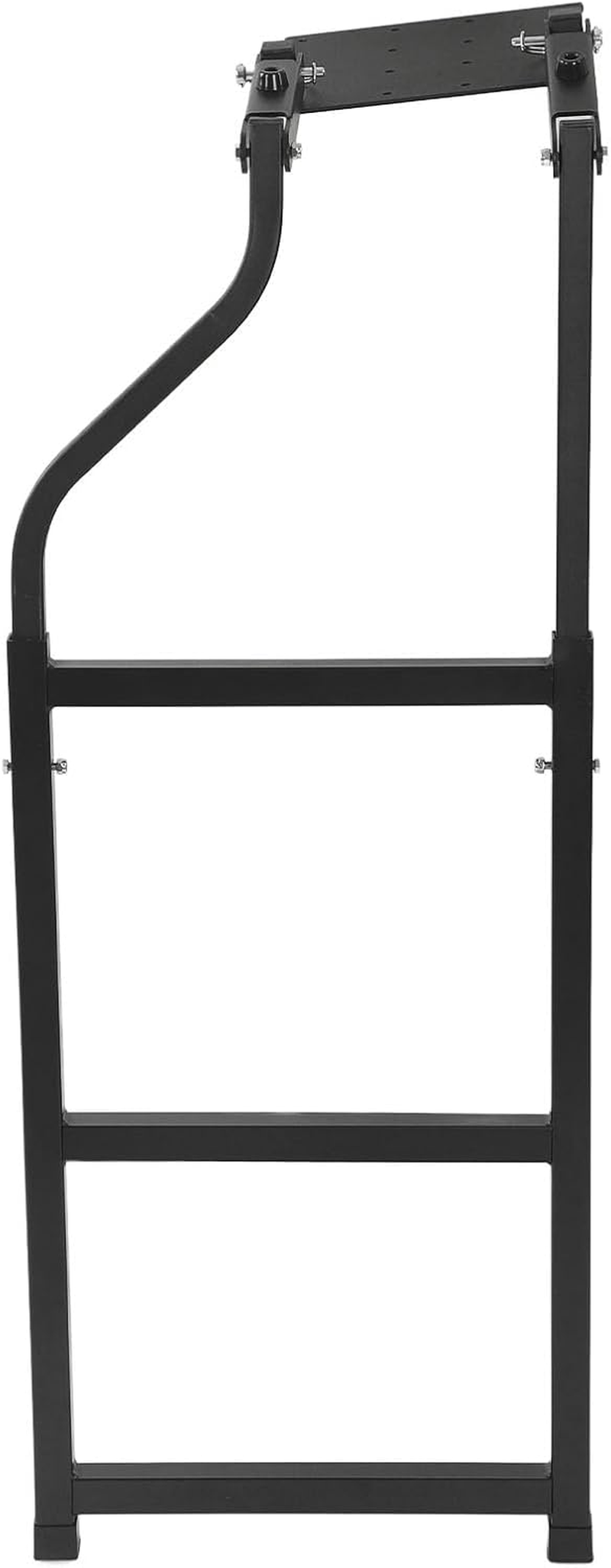 Universal Foldable Iron Truck Tailgate Ladder for Most Pickup Adjustable Pickup Tailgate Ladder with Stainless Steel Hex Screws, Capacity 300 Lbs, Space Saving Design image number 2