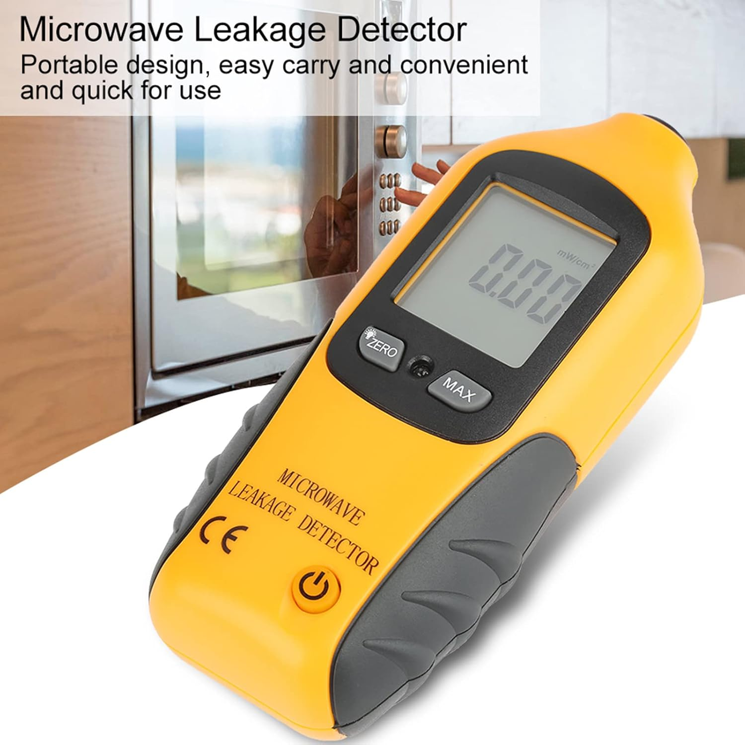 High Precision Microwave Detector, HT-M2 Digital LCD Display Microwave Leakage Detector, Radiation Meter Tester with High Sensitivity and Built in Alarm Function, No Need Recalibration image number 5