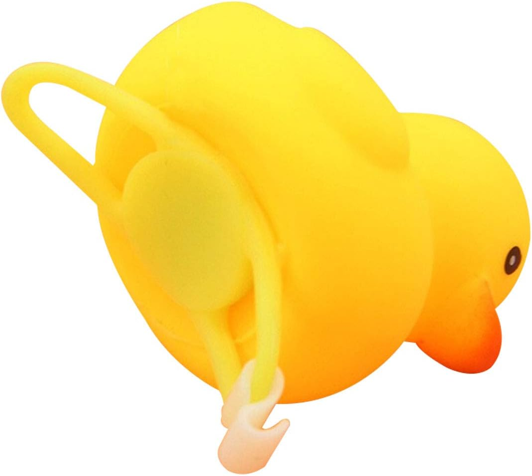 SUPIA 2 Pack Duck Bike Bell, Rubber Duck Bicycle Accessories, Bicycle Horns Mountain Bike Handlebar Light Bicycle Accessories, Yellow image number 3