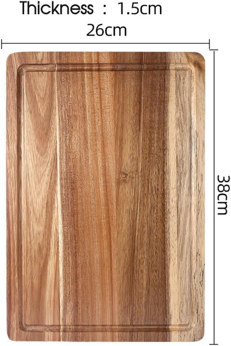 Leona Co Hard Wood Hygienic Cutting Board - Natural Wooden Chopping Board for Kitchen, 38X26X1.5Cm, Food-Safe Hardwood Cutting Surface image number 1