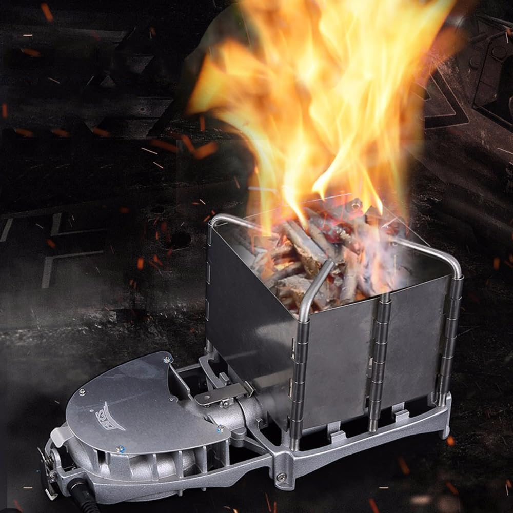 Camping Wood Stove, Portable Wood Burning Stove Can Be Connected to Power Bank image number 6