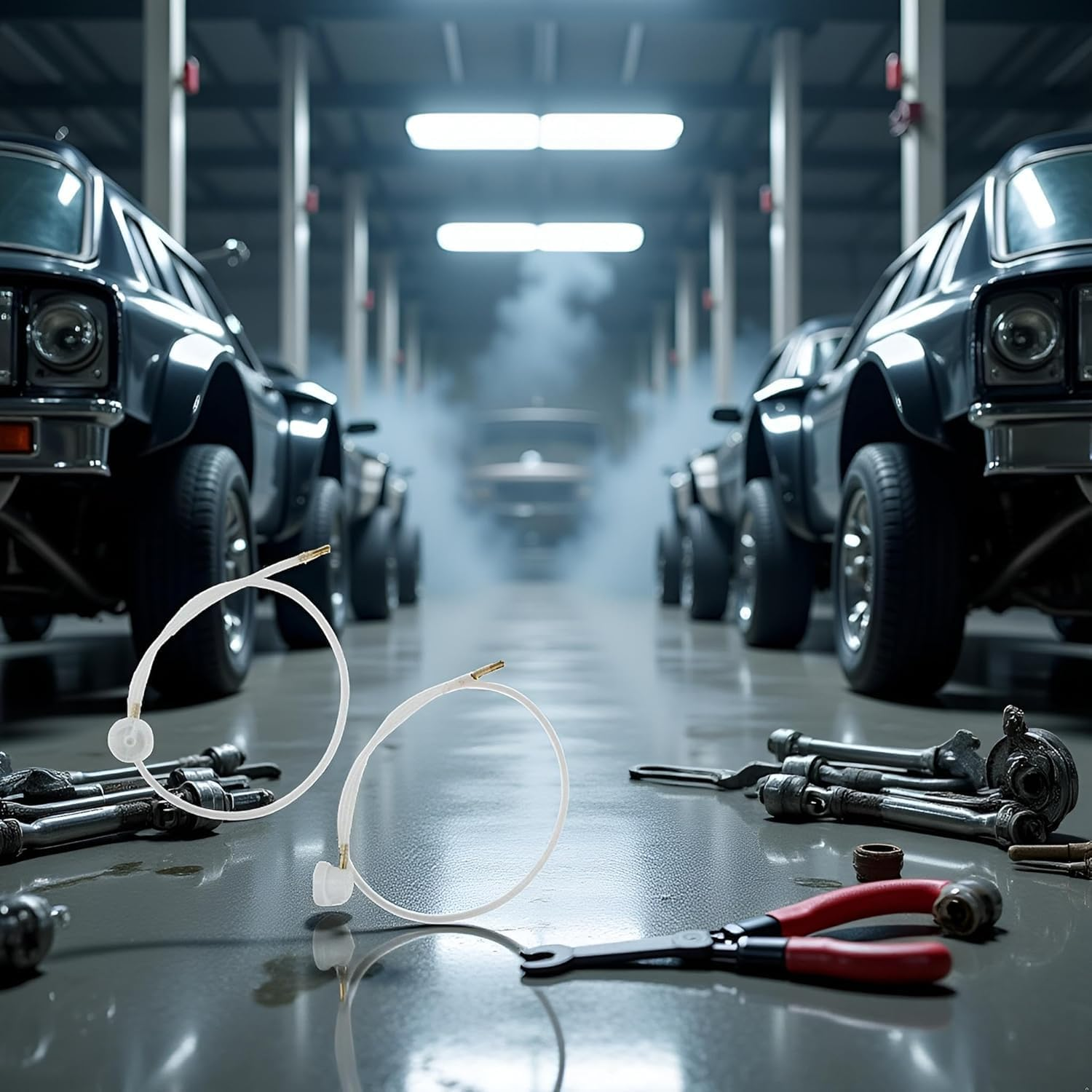 2 Pcs 2Xaerosol Nozzle W/ 19.69In. 360 Degrees Extension Hose for Male Stem Spray Cans Fluid Auto Car Nozzle Film 4.5Mm Extension H3C9