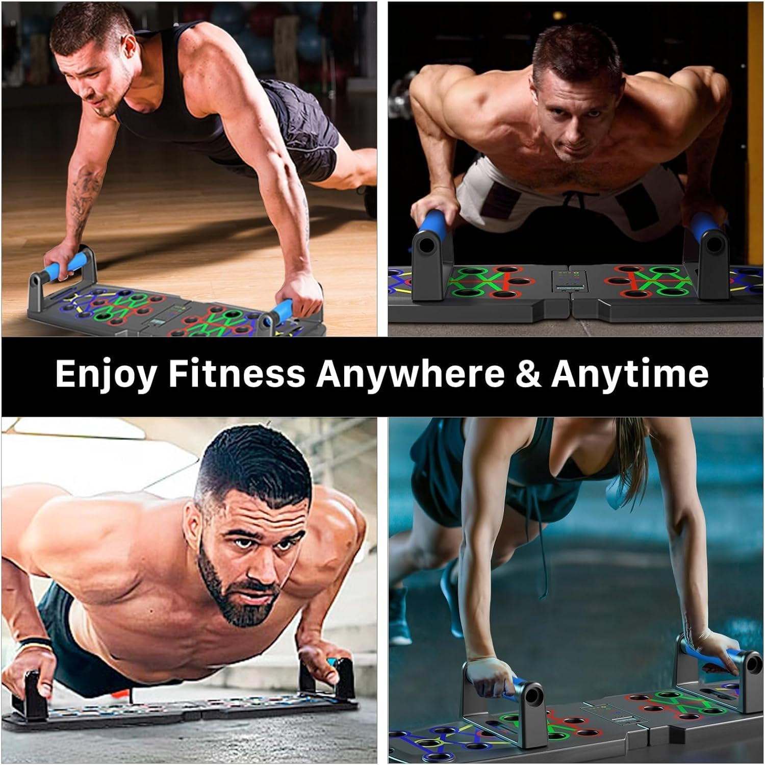 Li Fitness 30 In1 Push up Board, Portable Multi-Function Push up Bars, Professional Foldable Push up Handles for Floor, Push up Stands Strength Training Exercise Fitness Equipment image number 1