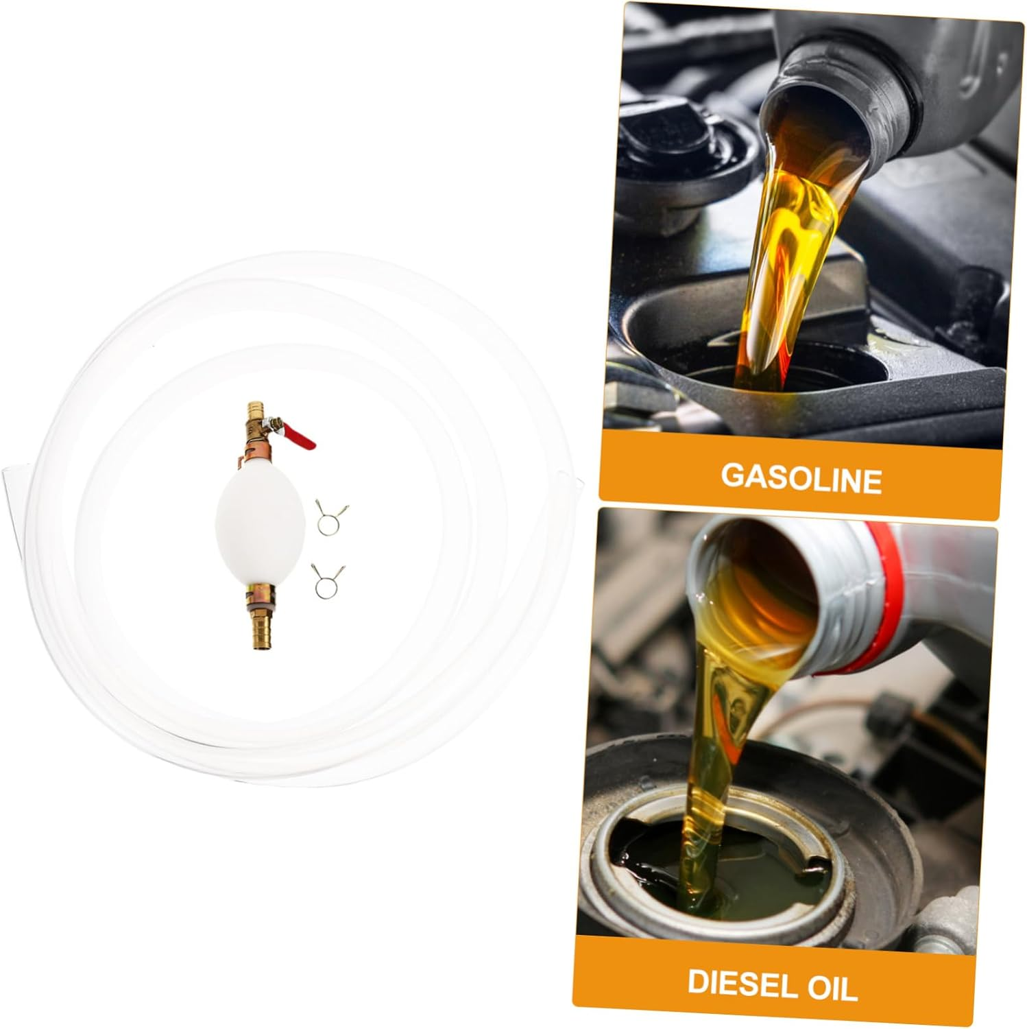 Manual Diesel Pump with Hose Portable Gasoline Conductor for Fluid Transfer Essential Tool for Truck Drivers and Workshops Durable Design for Long-Term Use image number 3