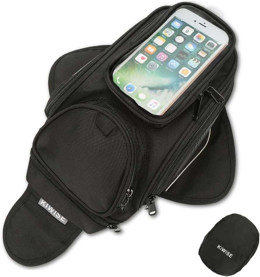 Motorcycle Tank Bag Universal Waterproof Riding Organizer with Strong Magnetic Gas Oil Fuel Tank Bag Bigger Window for Honda Yamaha Suzuki Kawasaki Harley image number 4