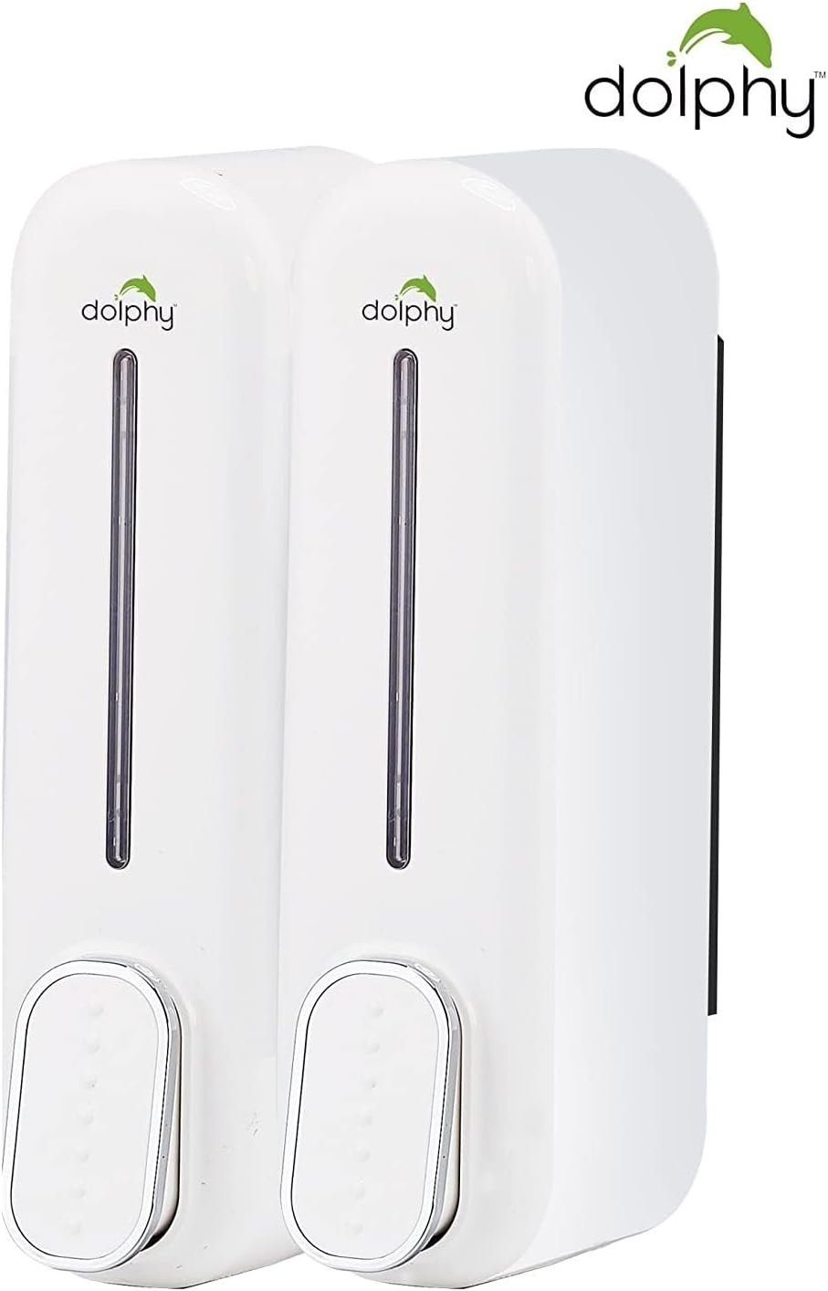 Dolphy 1000ML Liquid Soap Dispenser &ndash; Black, Wall Mounted, Durable & Rust-Resistant, Easy Refill, Ideal for Bathroom, Kitchen, Hotel and Commercial Use image number 1