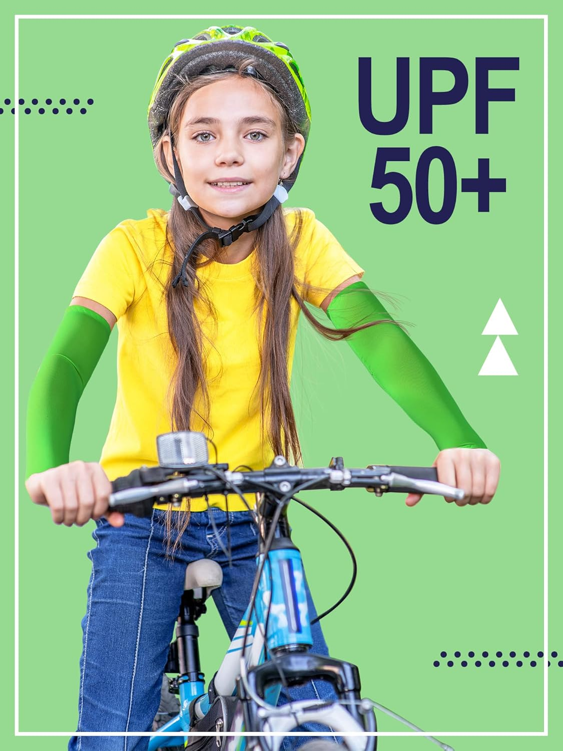 Xuhal 10 Pairs Arm Sleeves for Kids Arm Compression Sleeves Baseball Sleeve UV Sun Protection Cooling Sleeves - Cute Color image number 7