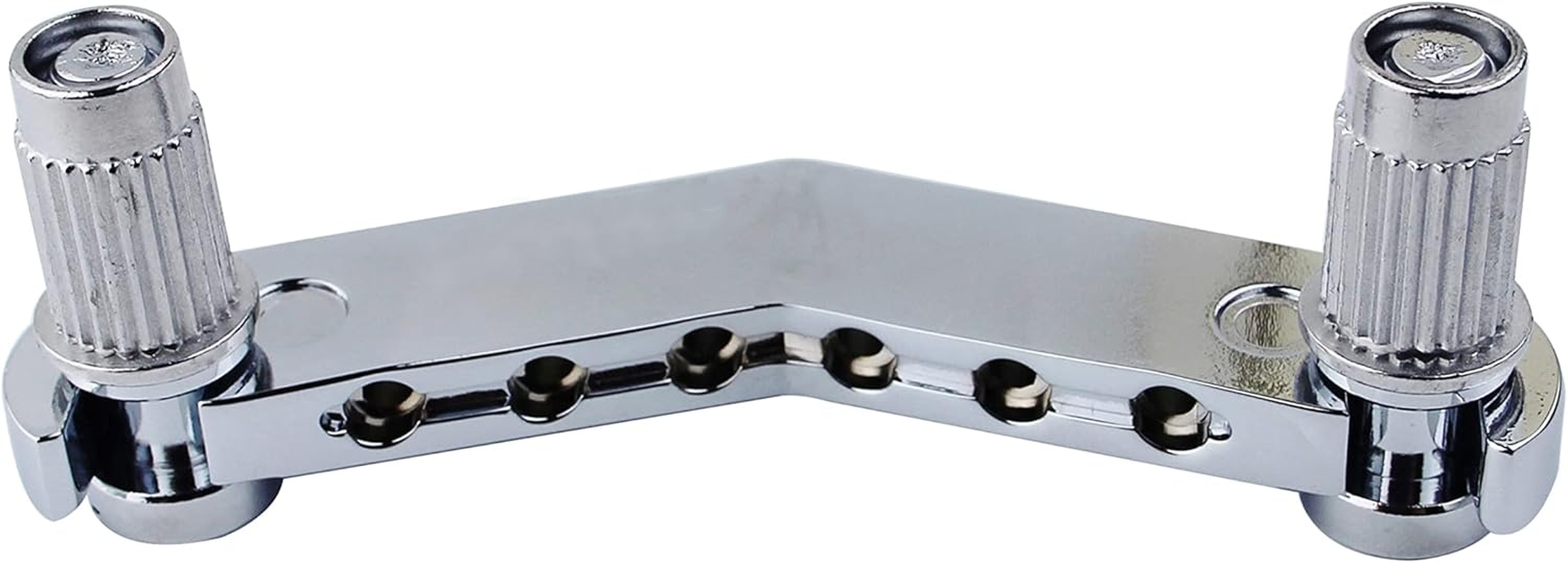 Guyker Guitar Stop Bar Tailpiece with Anchors and Studs Replacement Part Compatible with Les Paul LP SG Style 6 String Electric Guitar - GK21, Chrome image number 3