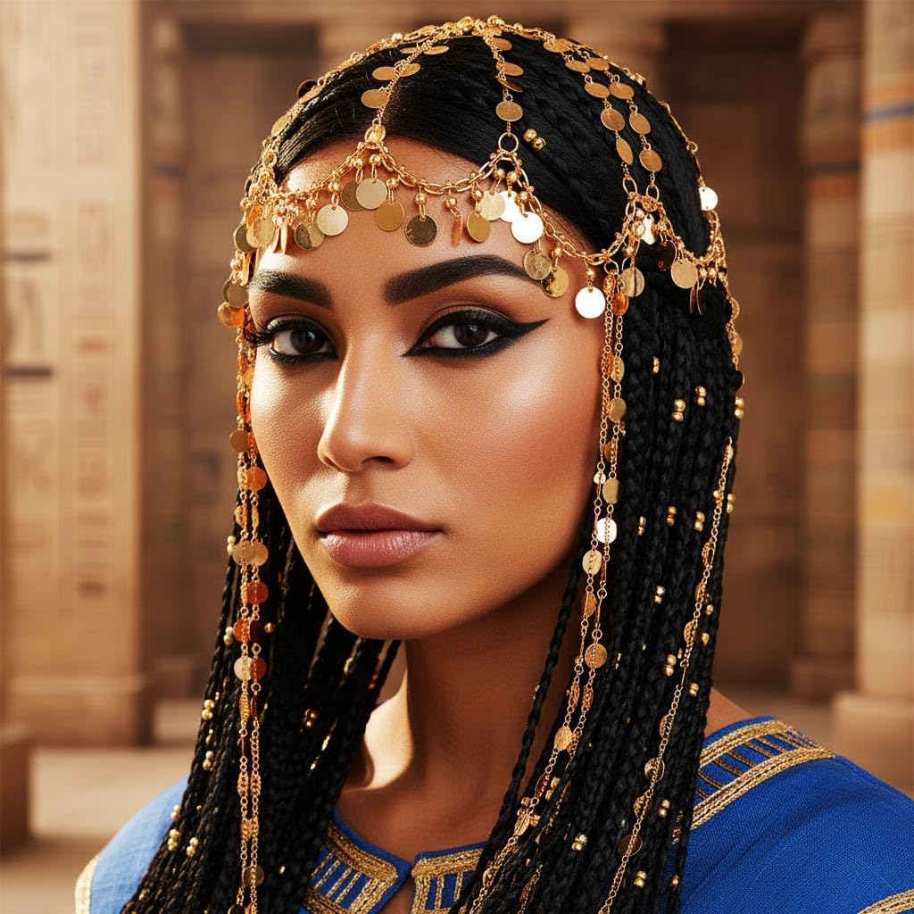 Fashband Gold Sequin Tassel Headband Festival Costume Party Headwear Hair Accessories for Women