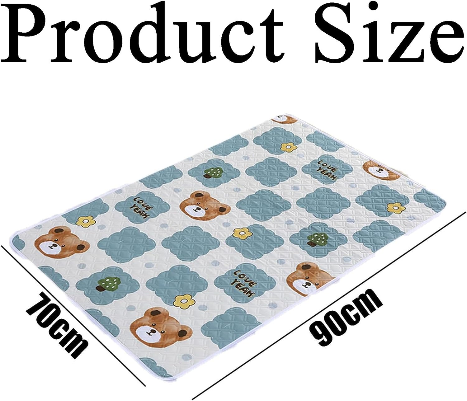 Portable Baby Change Mat, 27.5 * 35.5 Inches Dinosaur Design Waterproof Changing Pad, 2 Pack for Travel and Home Use, Soft and Comfortable Diaper Changing Mat for Newborns and Toddlers image number 3