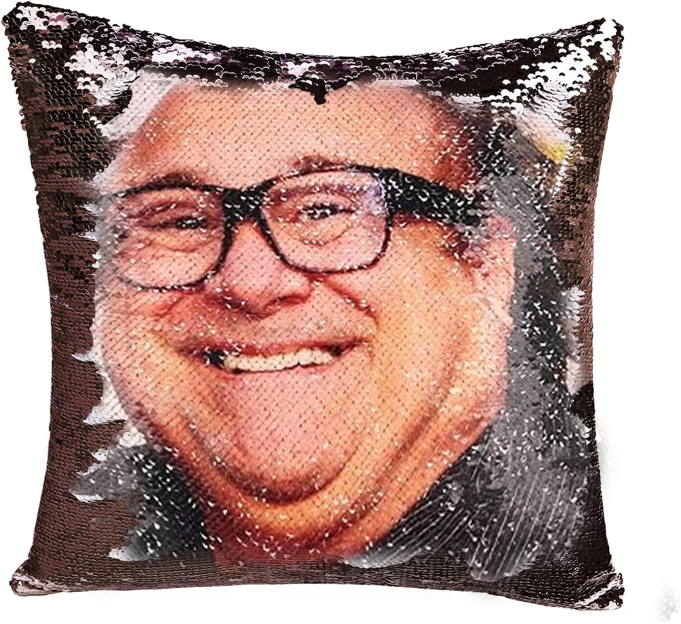 Reversible Sequin Cushion Cover 40X40Cm, Decorative Throw Pillow Case with Hidden Zipper, Funny Sensory Pillow Cover for Sofa Home Decor (1 Piece) - SZTTY