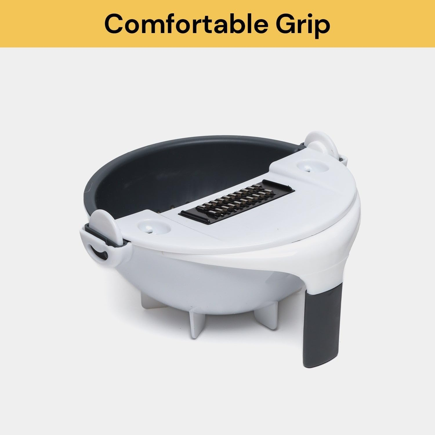 Ezonedeal Vegetable Slicer, 9 in 1 Multifunction Rotate Vegetable Cutter with Drain Basket Large Capacity Food Veggie Shredder Grater Kitchen Tool image number 3