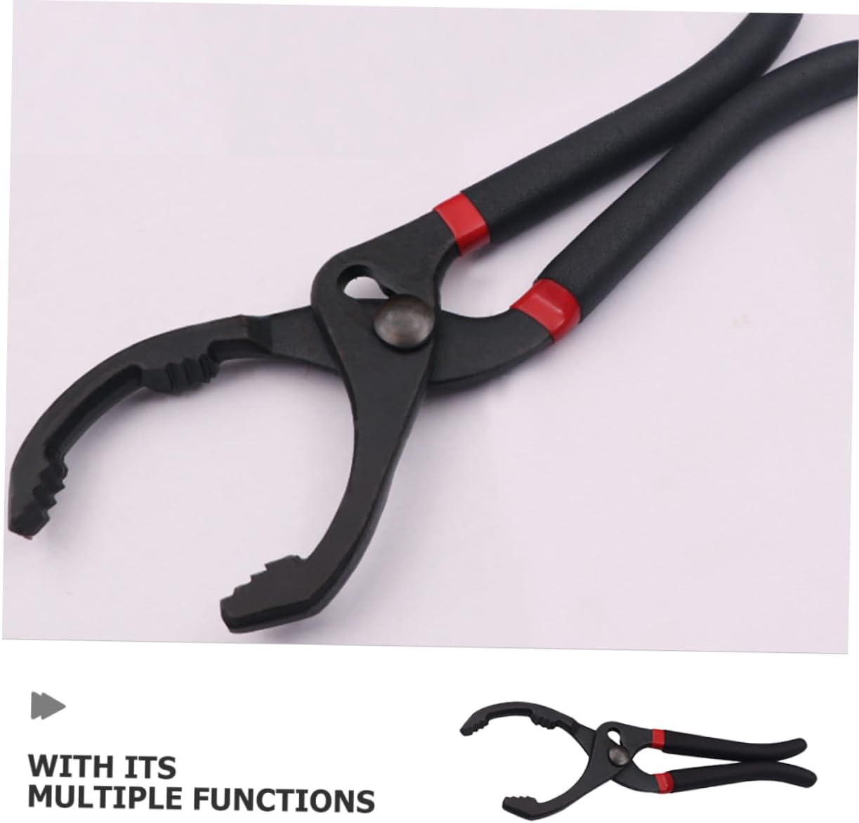 GARVALON Oil Filter Wrench Pliers for Automotive Ergonomic Handle Design for Cars and Trucks Essential Mechanic Tool image number 3