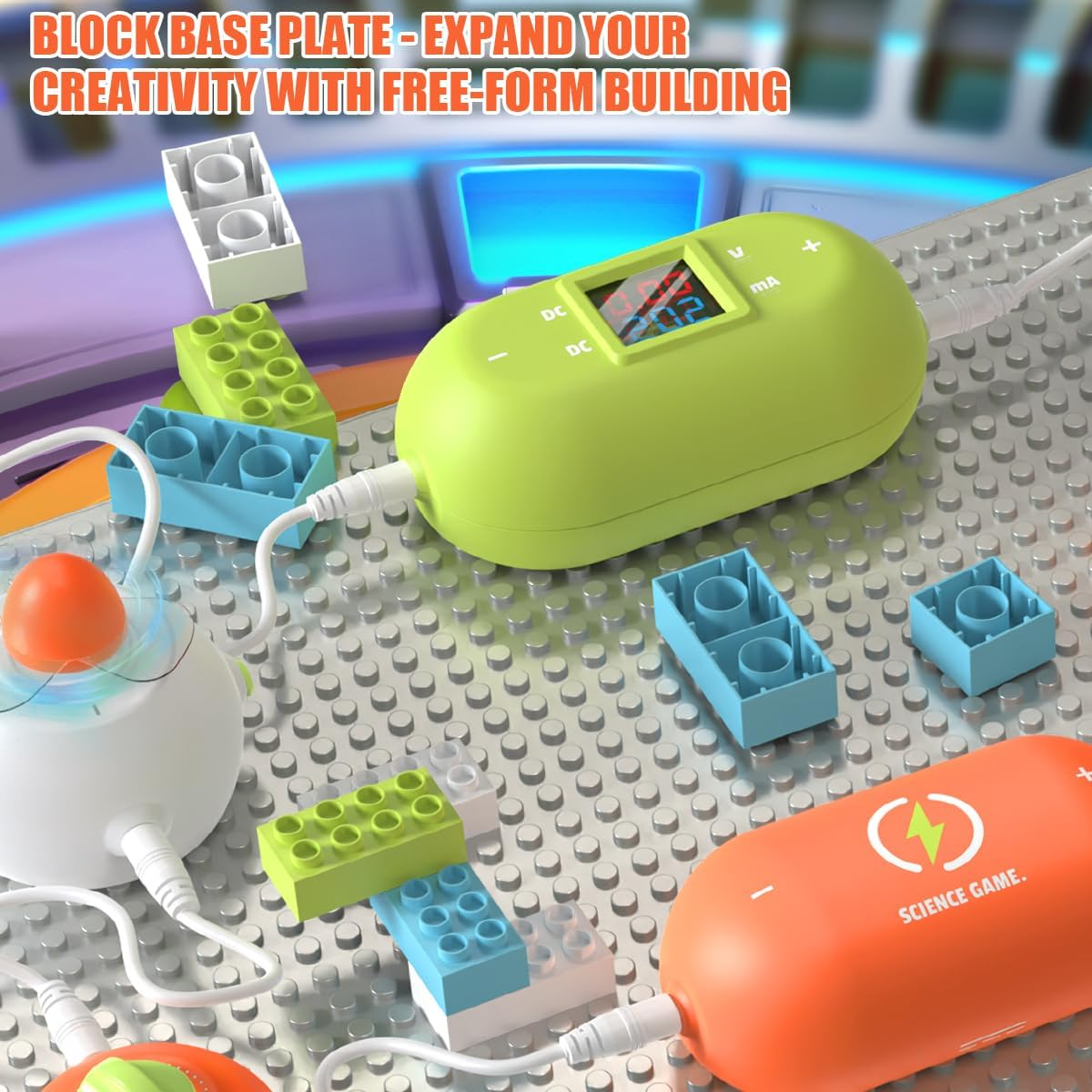 Circuit Kits for Kids - Electronics Exploration Kit over 64 Projects, Physics Science Kits for Kids with Full Project Manual, Circuits Block Board STEM Educational Toy for Boys Girls Toddlers 3+ image number 4