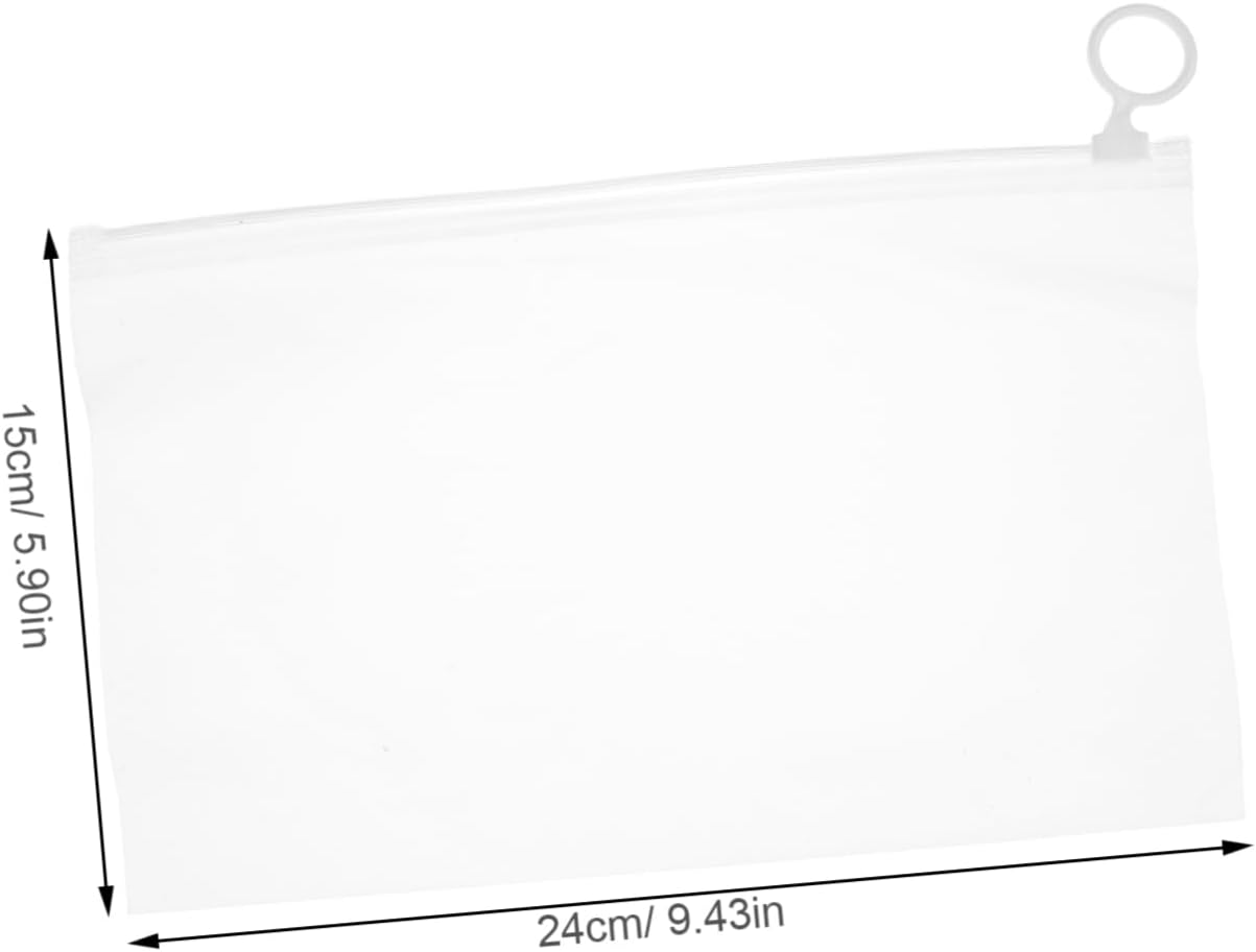 Hohopeti 50Pcs Small Zippered Makeup Bags for Women Frosted Pouches for Organizing Cosmetics and Underwear Lightweight Travel Friendly Design for Quick Access and Stylish Storage image number 5