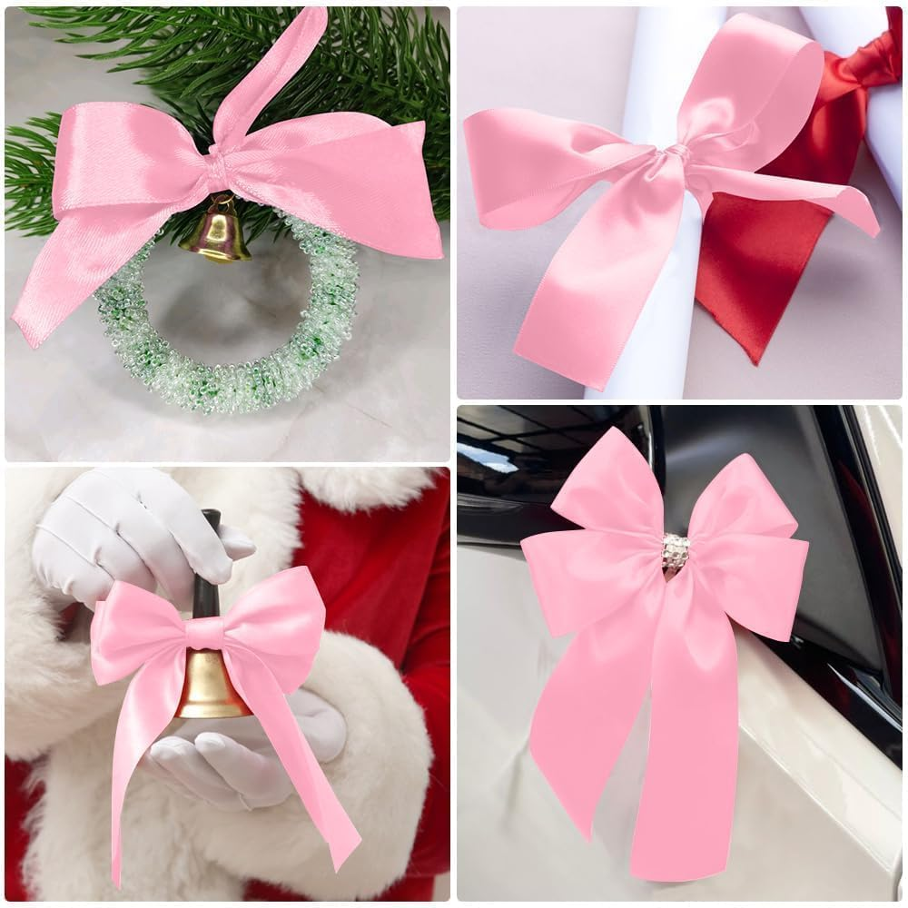 6 Rolls Pastel Ribbon,3/8" 25 Yard/Roll Fabric Ribbons Craft,Ribbon for Gift Wrapping Girl Hair Bow, Ribbons for Crafts Party Wedding Hair Bows D&eacute;cor image number 6