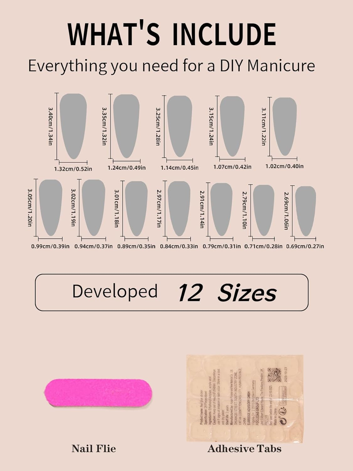 Pink Ombre Cat Eye Press on Nails | Long Stiletto Fake Nails Tips | 24Pcs Glossy Full Cover Nails Press Ons, Reusable Stick on Nails for Women Daily Nail Art image number 1
