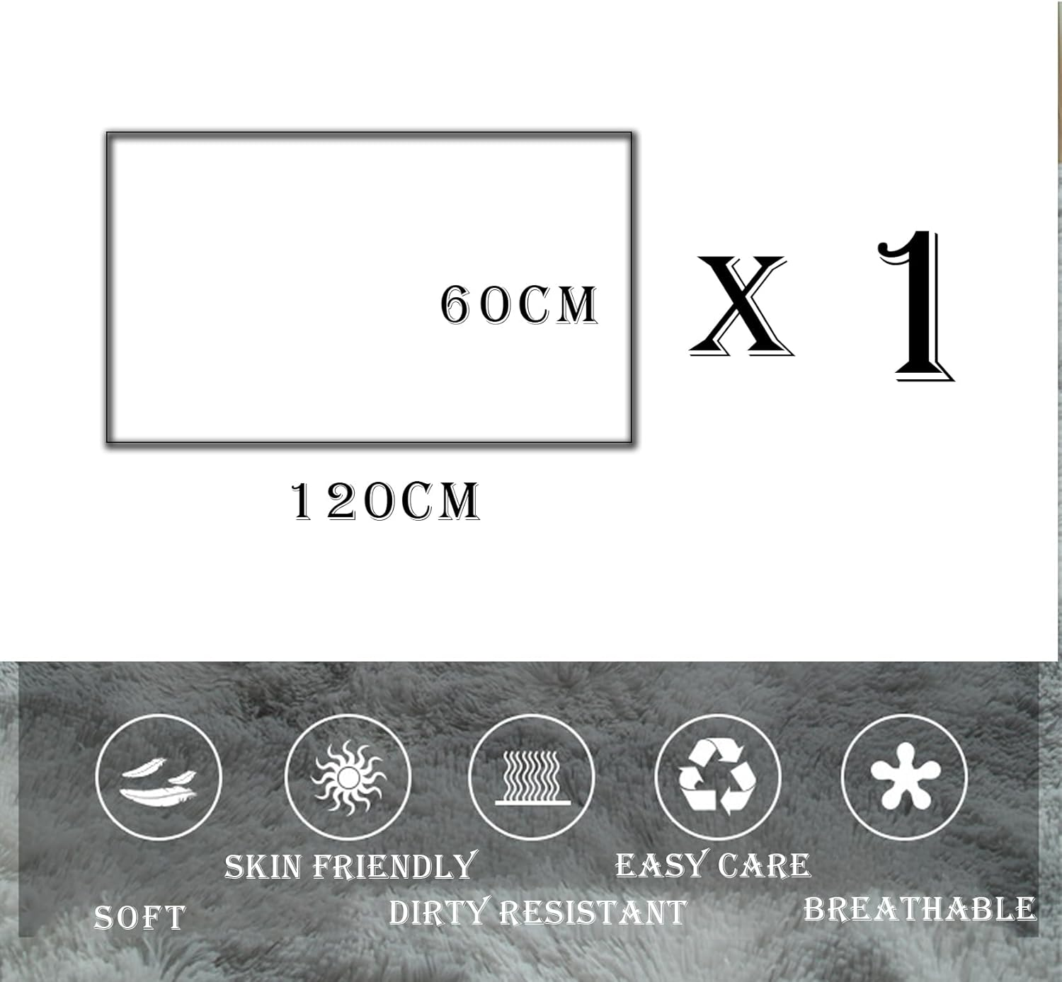 Washable Fluffy Rug, 60X120Cm Extra Thick 3.0 Cm Rectangular Rug Mat, Absorbent Non-Slip Carpet for Bedside, Sofa, Porch, Entrance. (Cherry Blossom Pink) image number 2