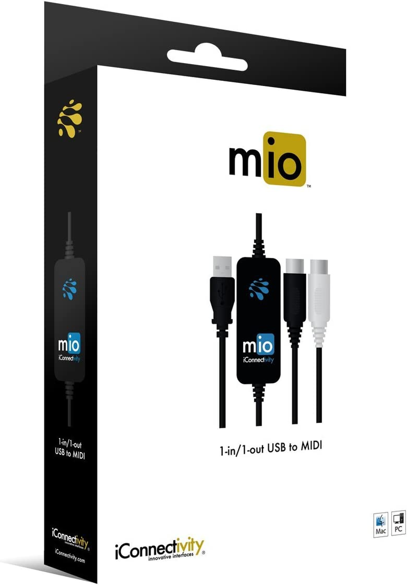 Iconnectivity Mio MIDI to USB Interface for MAC and PC (Black) image number 3