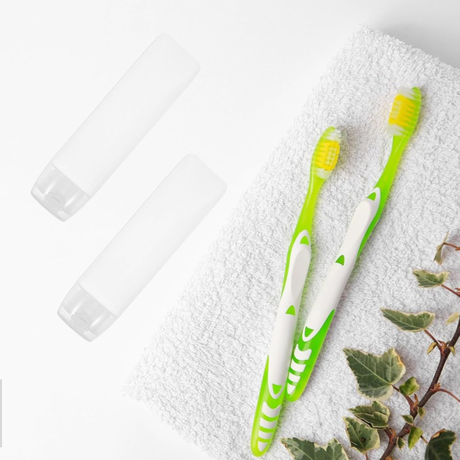 WEKADRIN 6Pcs 30Ml Refillable Travel Toothpaste Tubes Portable Squeeze Bottles for Toothpaste and Lotion Plastic Empty Travel Bottles with Facial Cleanser Caps for Toiletries image number 3