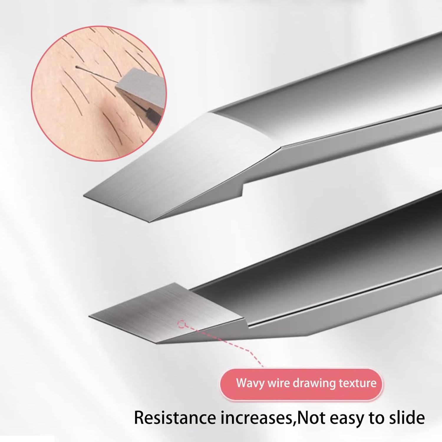 CTOUUGRS 9Cm Stainless Steel Slant Tweezer with Storage Case Professional Beauty Tool for Eyebrow Shaping and Splinter Removal Slant Tip Design Silver image number 4