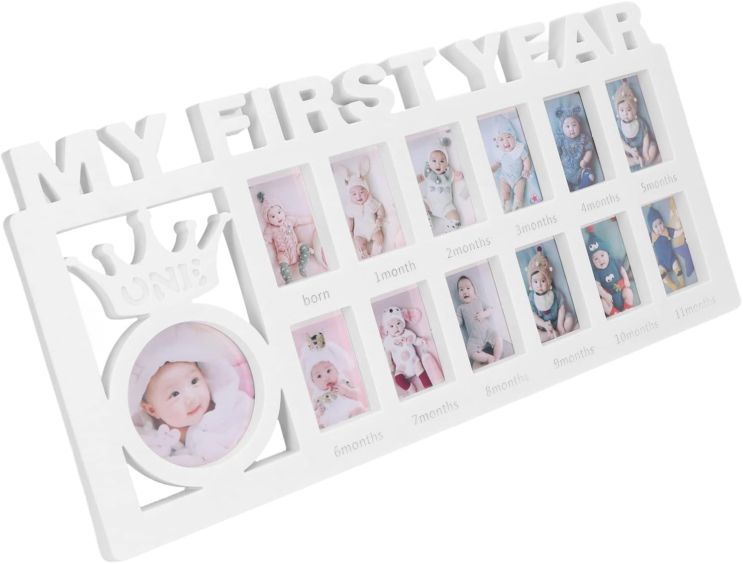Baby Prints Photo Frame for Newborns - 12 Small Picture Frames for Recording Baby'S Growth - Strong and - Ideal Home Decoration and Giving - Plastic Material (#3) - 1 image number 6