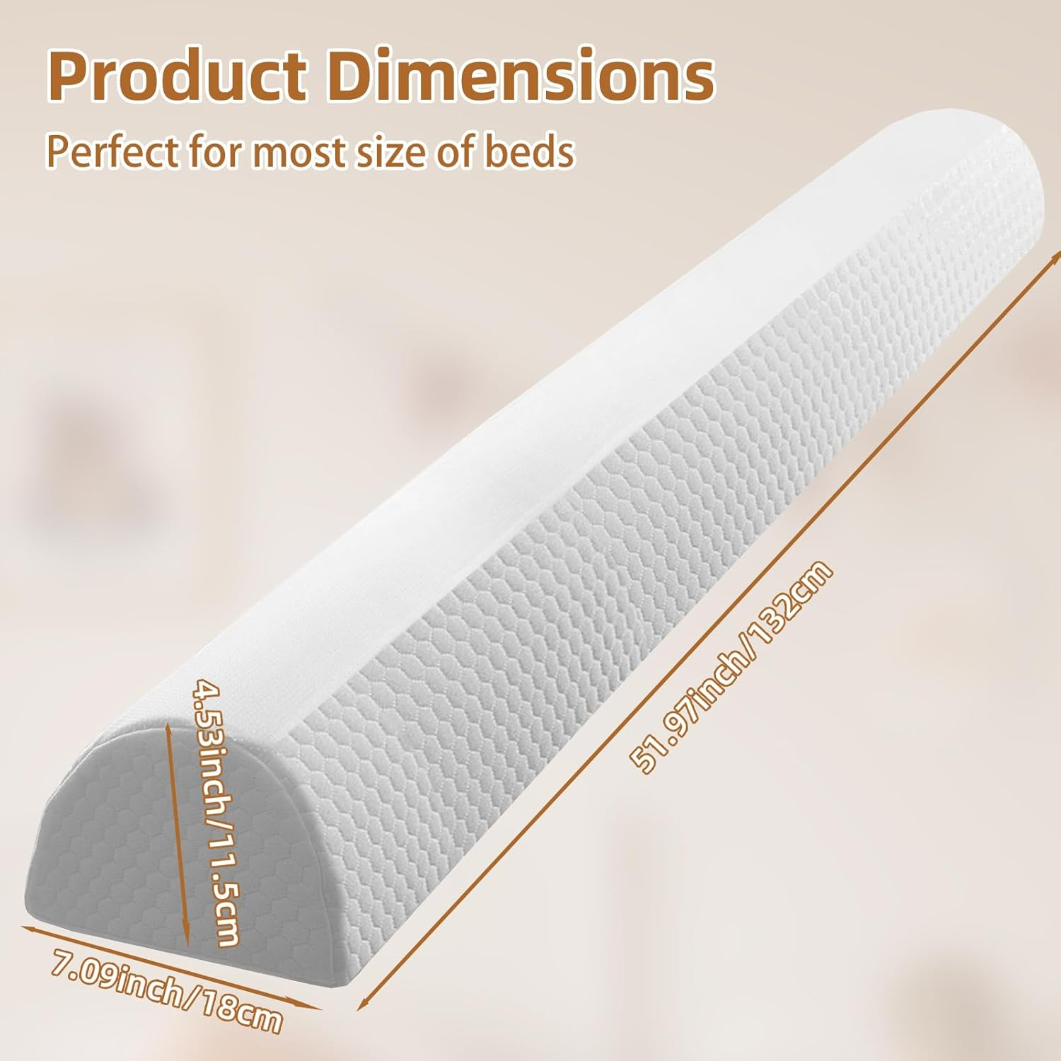 STEUGO 2 Pack Baby Bed Bumpers for Toddlers, Foam Bed Guard Rail for Kids, Toddler Bed Rail Bumper for Twin Full Queen King Size Bed,Travel Bumpers for Toddlers,Mattress Bumpers for Kids image number 4