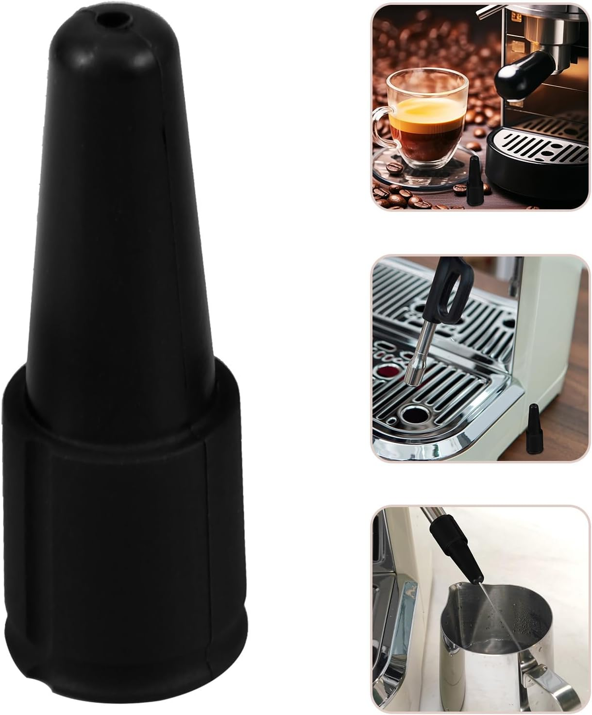 BESPORTBLE Coffee Machine Replacement Small Plastic Steam Nozzle Compatible with Delonghi, Milk Foaming Nozzle Part for Espresso Machines, Convenient Coffee Making Accessory image number 3