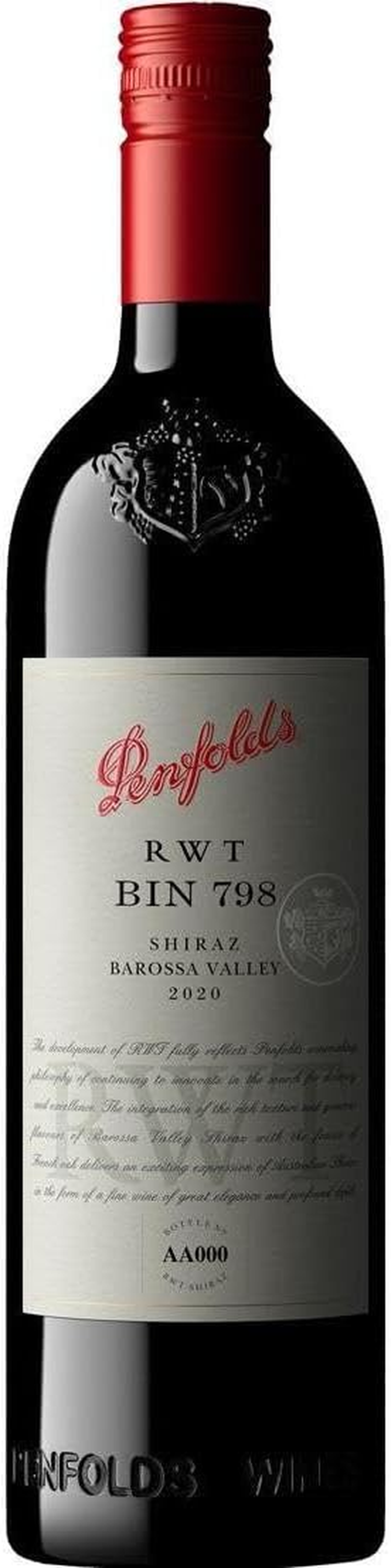 Penfolds RWT Bin 798 Shiraz 2020 750Ml