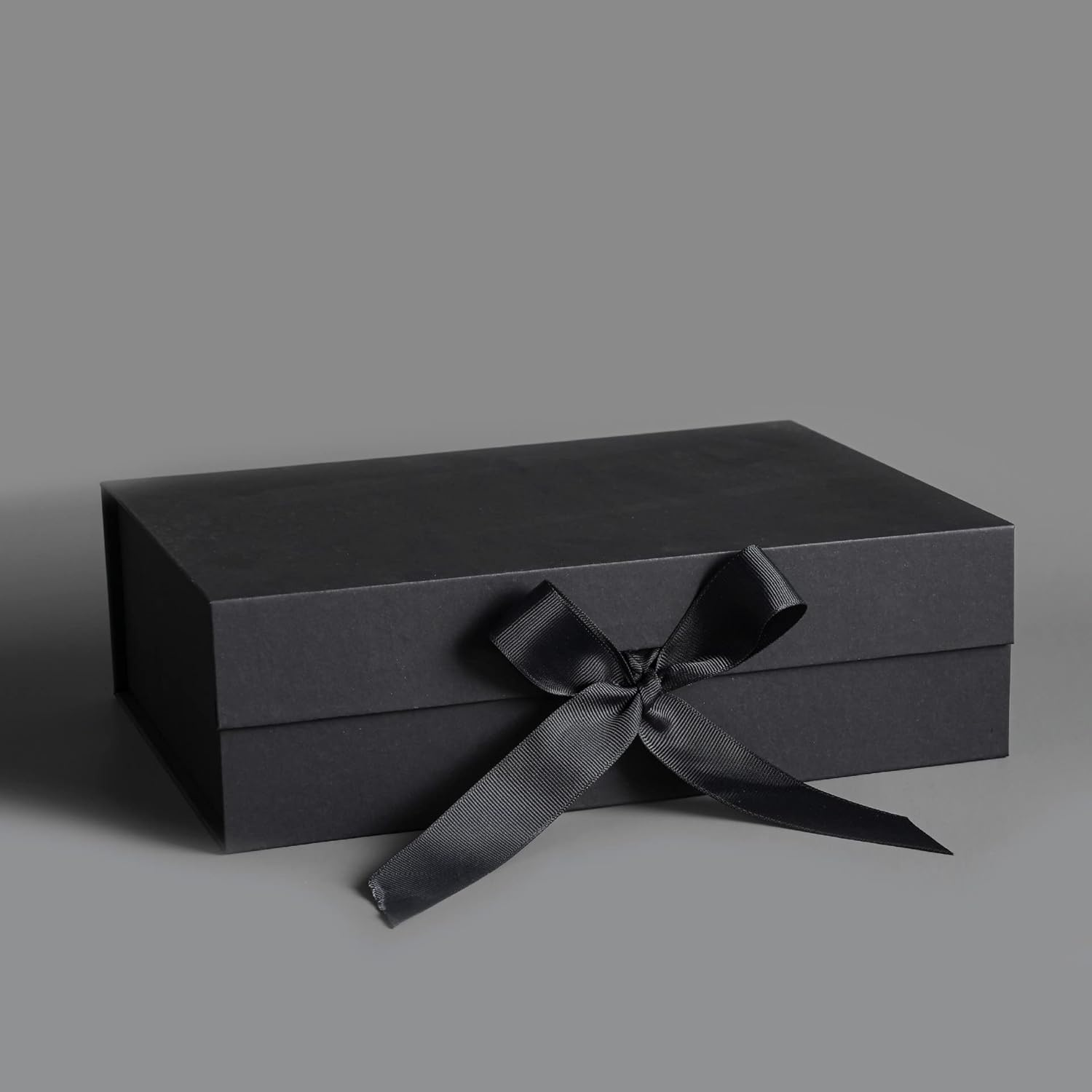 DAIYEE 5-Pack Large Magnetic Lid Gift Boxes with Ribbon Closure - 26X19X8Cm Luxury Black Decorative Packaging for Multi-Occasions image number 3