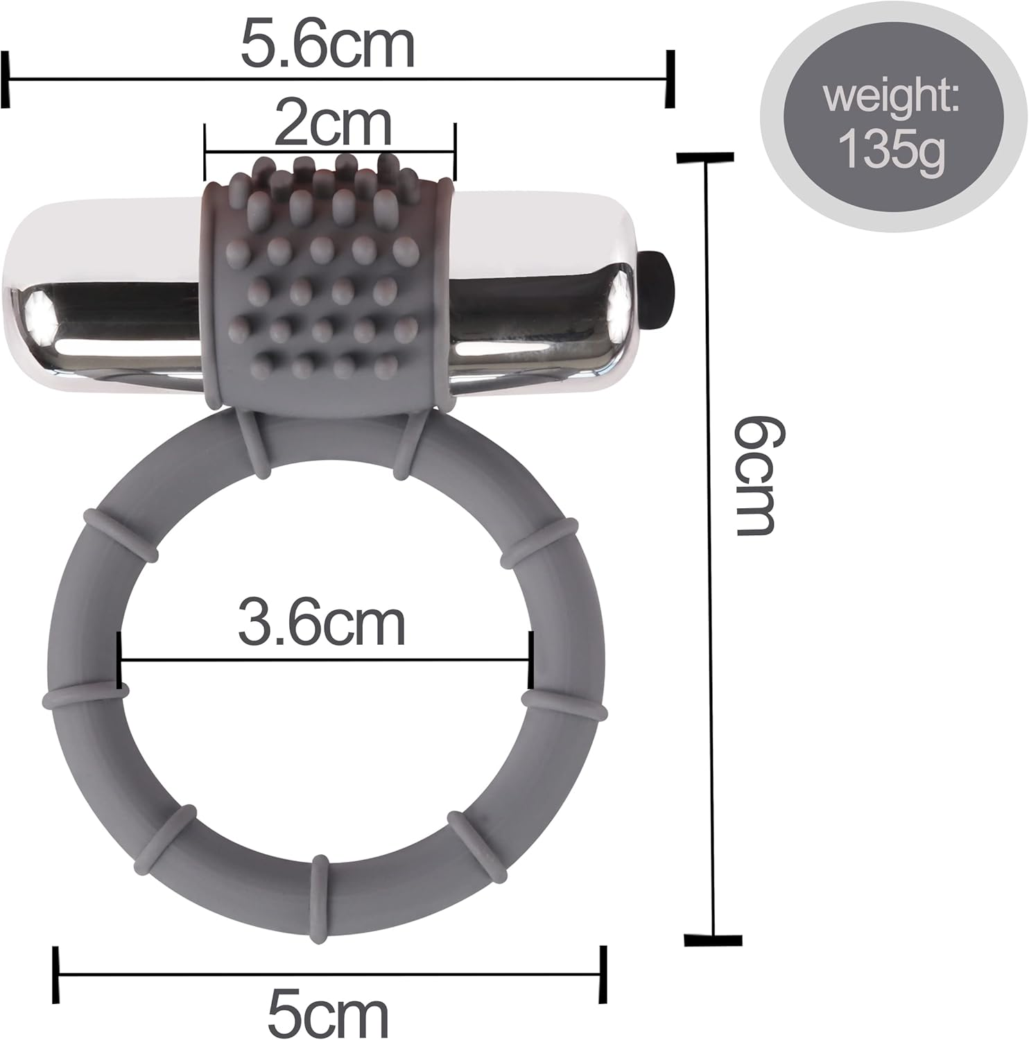 Single Ring Design Shaft Ring with Ball Rring Extured Silicone Bionic Bullet Delay Ring Premium Elastic Ring for Men Long Lasting Enhancement Ring Bed Exercise Ring Sports Bodybuilding Trainer image number 4