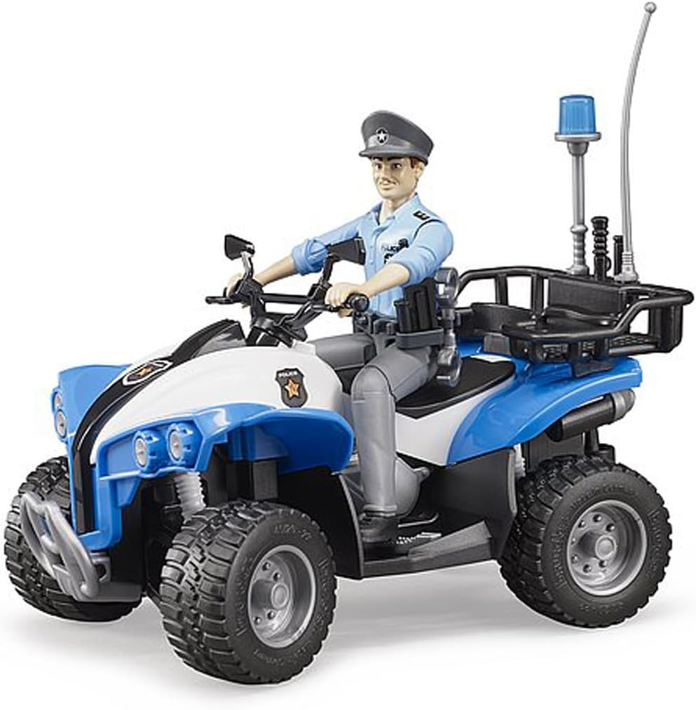 Bruder Quad with Policemen & Accessories