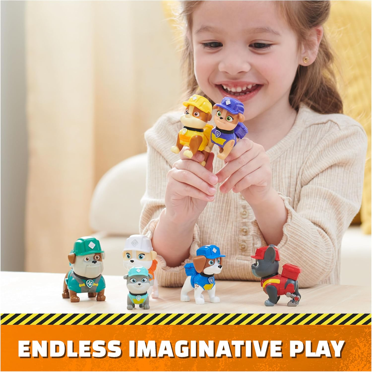 Rubble and Crew, Toy Figures Gift Pack, with 7 Collectible Action Figures, Kids&rsquo; Toys for Boys and Girls Aged 3+ image number 6