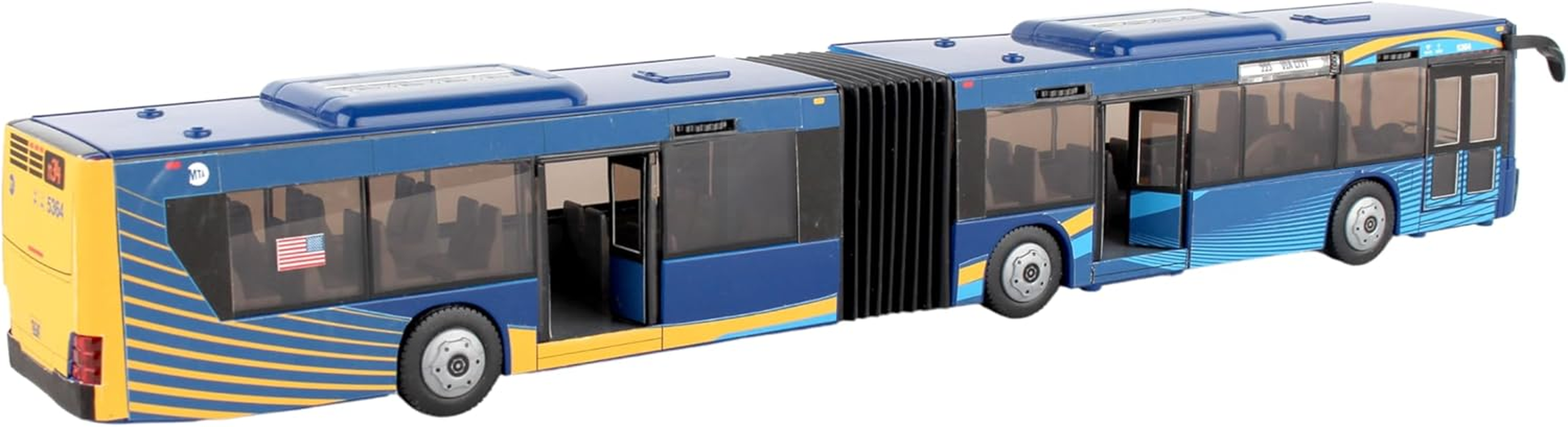 Daron MTA New York City Bus 16" Articulated Bus RT8571 Toy, Brown image number 5