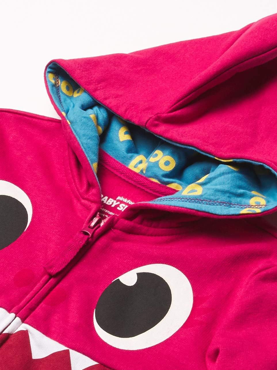 Pinkfong Girls Baby Zip up Big Face Hoodie-Mommy Shark Pink Toddler Sizes 2T-5T, Pink, image number 1
