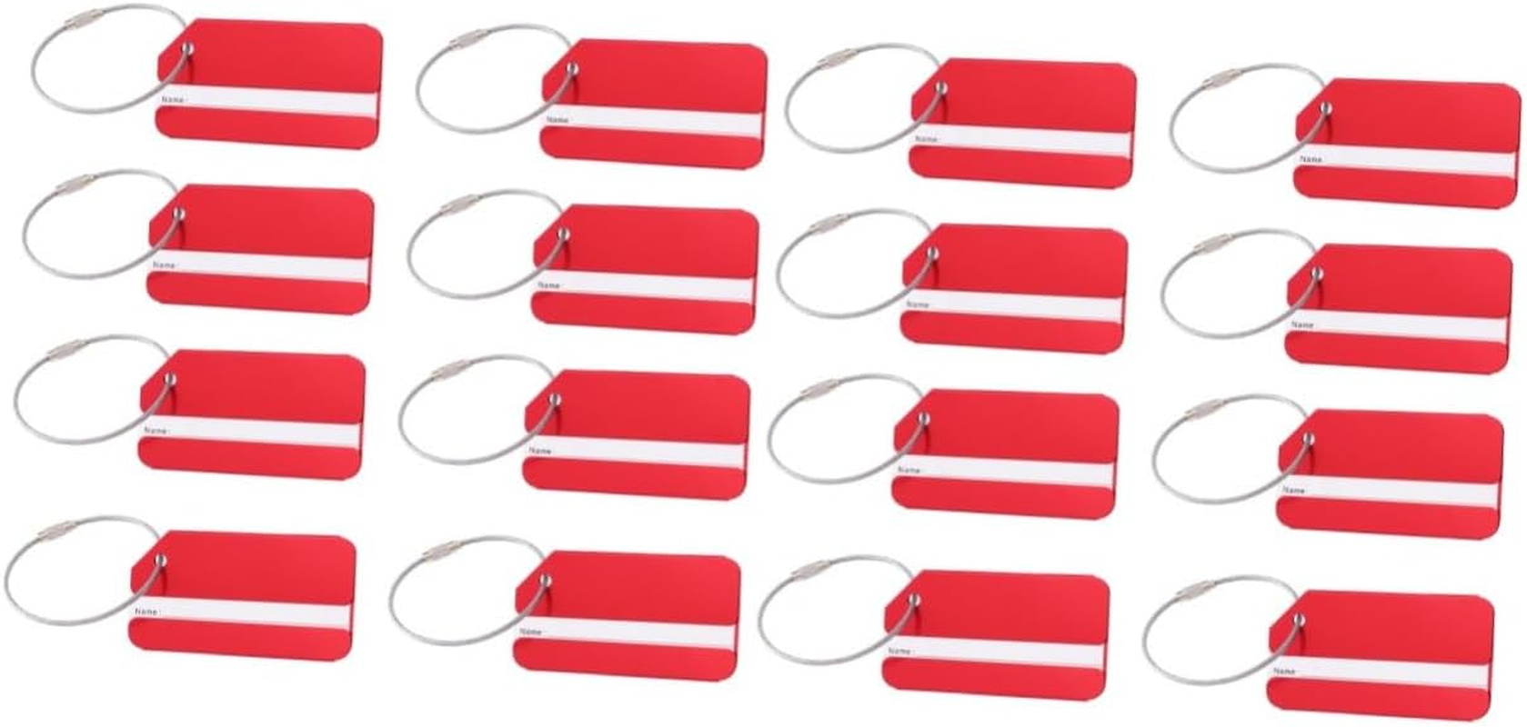 Sosoport 20Pcs Aluminum Luggage Tag for Travel Fashion Baggage Tag Suitcase Handbag Name for Suitcase and Backpack Identification image number 6