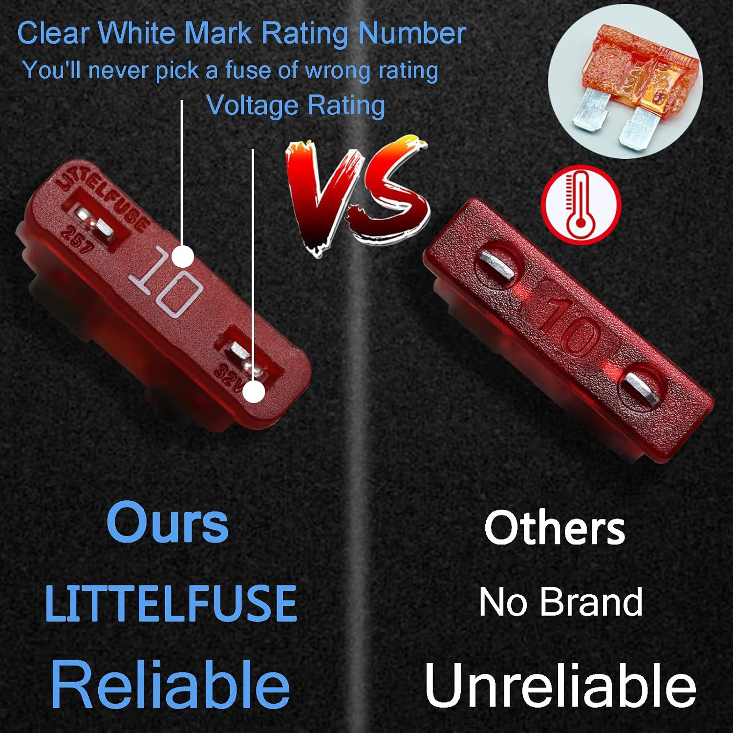 12V Marine Fuse Block: 12 Way Blade Fuse Panel with Ground & 12 Volt Fuse Box for Circuit of Car | Automotive | Boat | RV | RZR image number 5