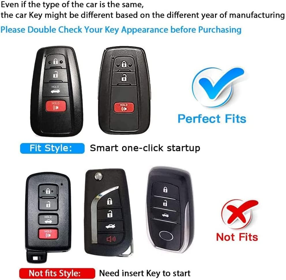 QBUC for Toyota Quicksand TPU Car Key Cover, Quicksand Full Coverage Protection Quicksand Keychain Cover image number 4