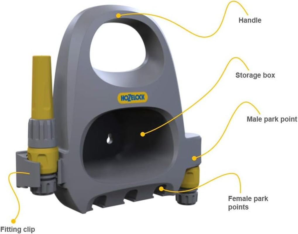 Hozelock HZ23620000 Garden Hose Hanger, Grey image number 4