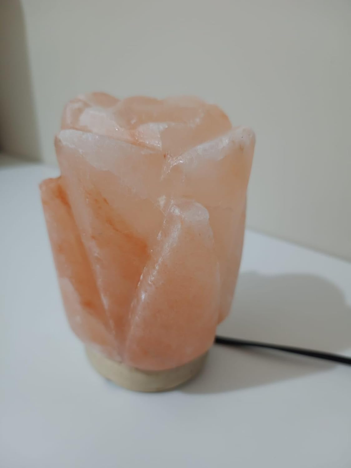 2-3 KG Premium Multi-Colour Lotus Salt Lamp 100% Authentic, Handcrafted from the Foothills of the Himalayas Beautifully Hand Craft Lilly Flower Comes with Complete Electric Fitting image number 3