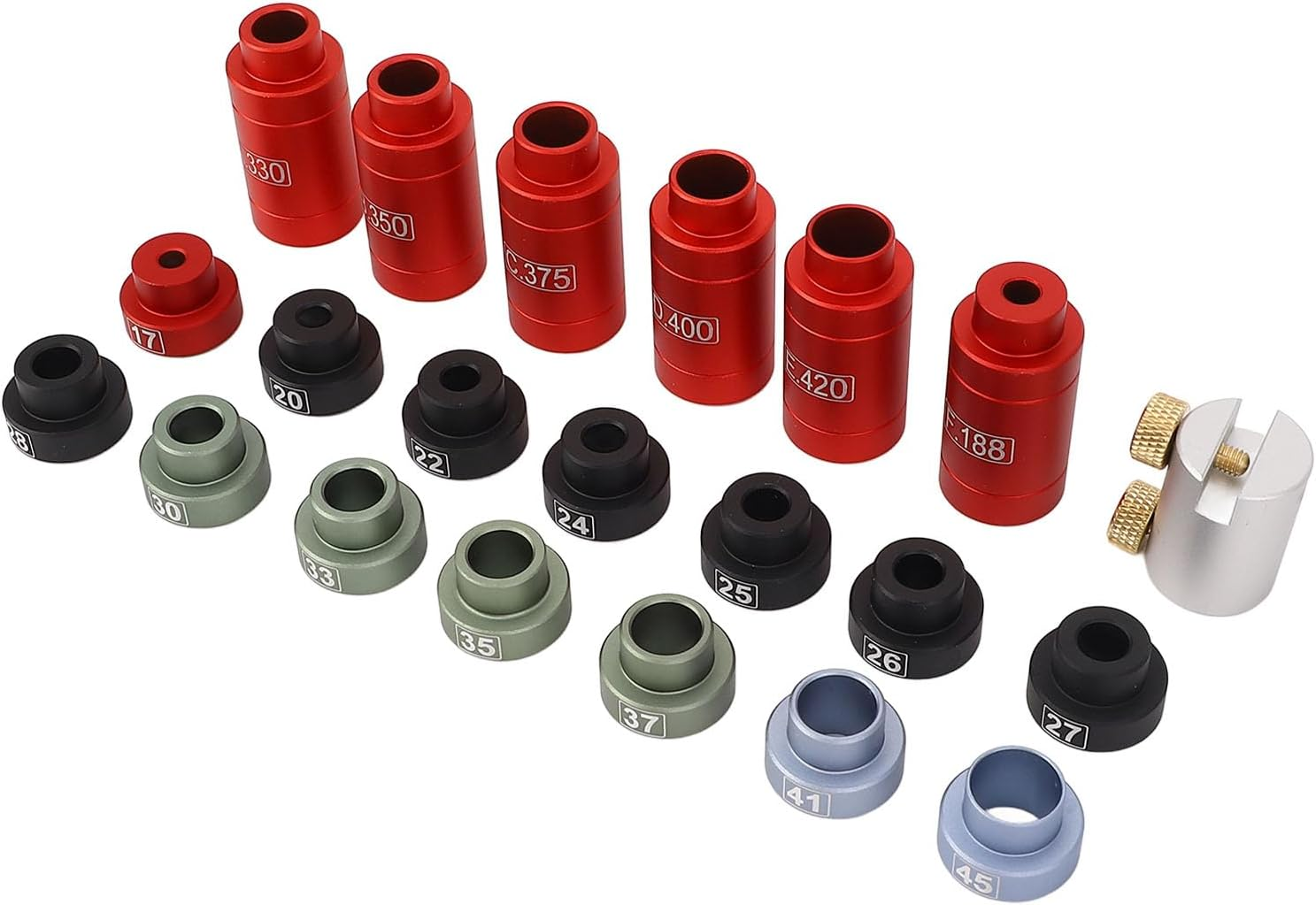 Headspace Gauge, Aluminum Alloy Gauge Comparator Kit, Comparator Headspace Gauge Body Kit, Reloading Kit with Storage Box, Precise Measurement