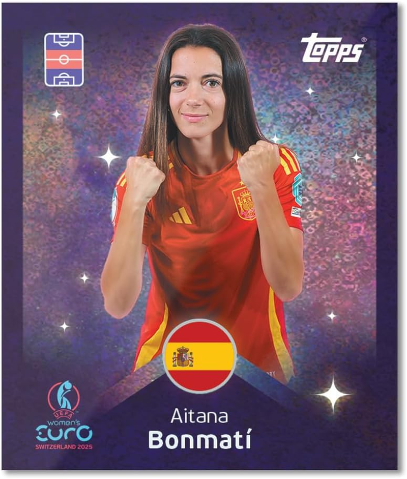 Topps Official Women'S Euros 2025 Sticker Collection - Full Box - 50 Women'S Euros Sticker Packs per Box (300 Stickers) image number 6
