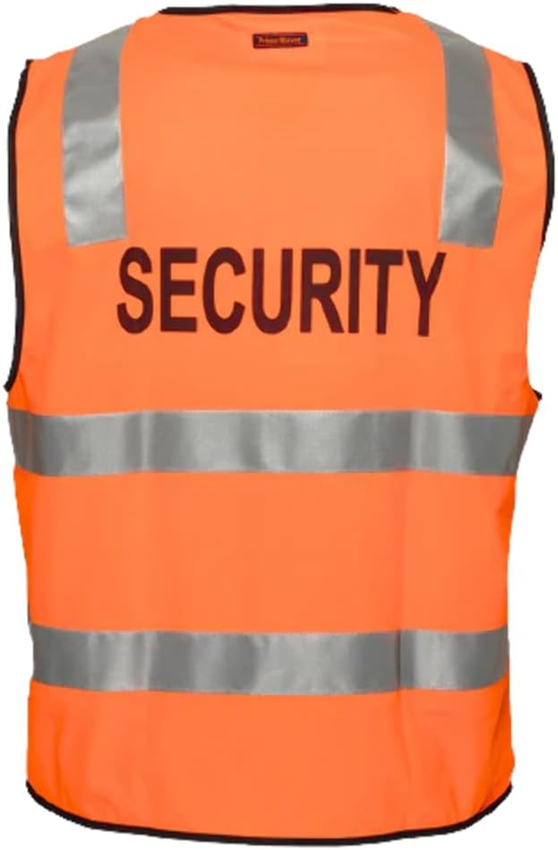 Prime Mover Unisex Security Day Night Safety Vest with Tape, Yellow, 4X-Large image number 3