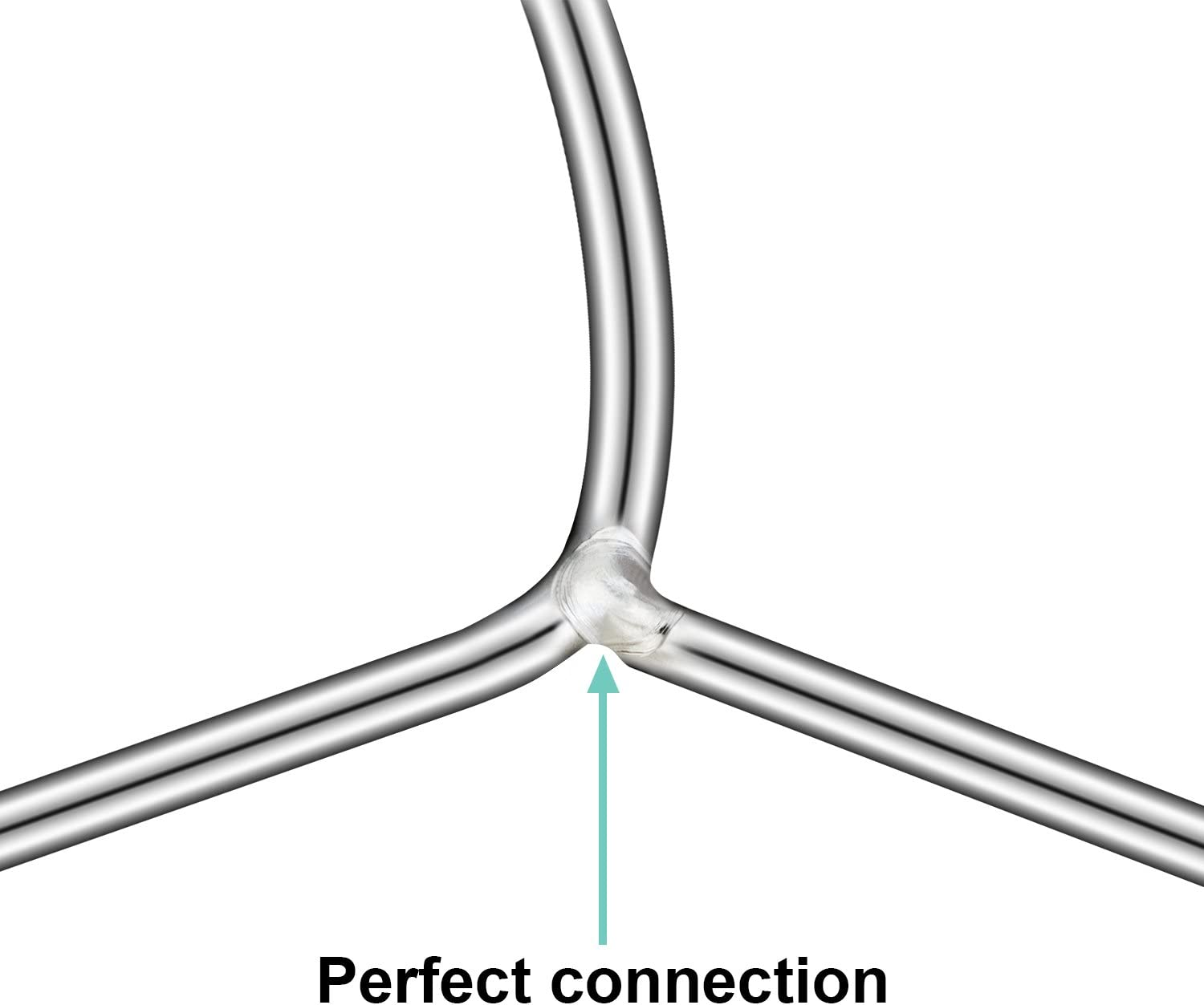 Wire Hangers 40 Pack Stainless Steel Strong Metal Wire Hangers Clothes 16.5 Inch by Timmy image number 1