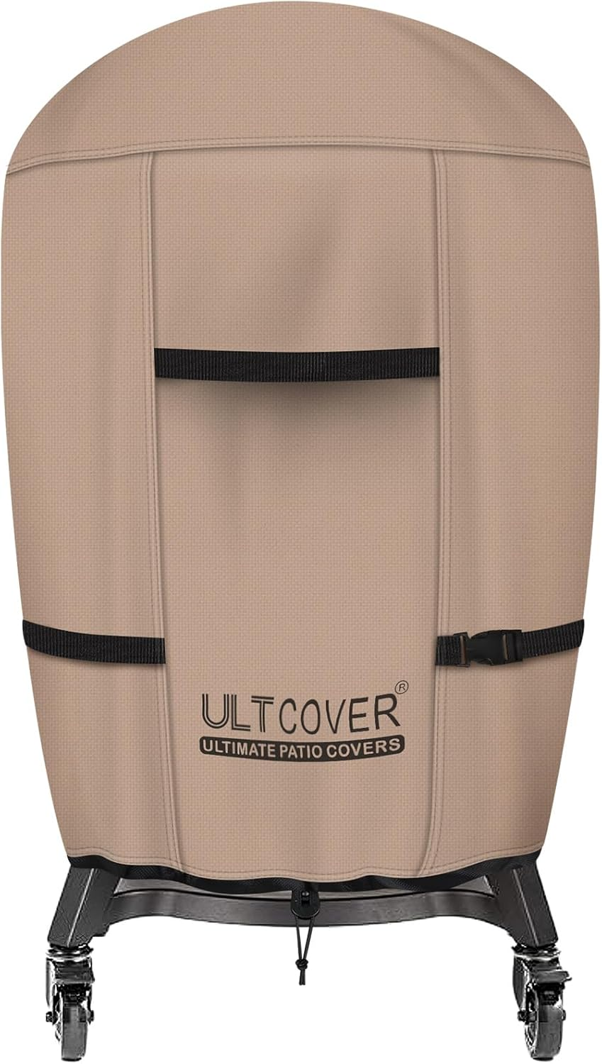 ULTCOVER Outdoor Waterproof Charcoal Kettle Grill Cover for Most 26 Inch round Smoker Size up to 33&rdquo; Dia X 38&rdquo; H image number 6