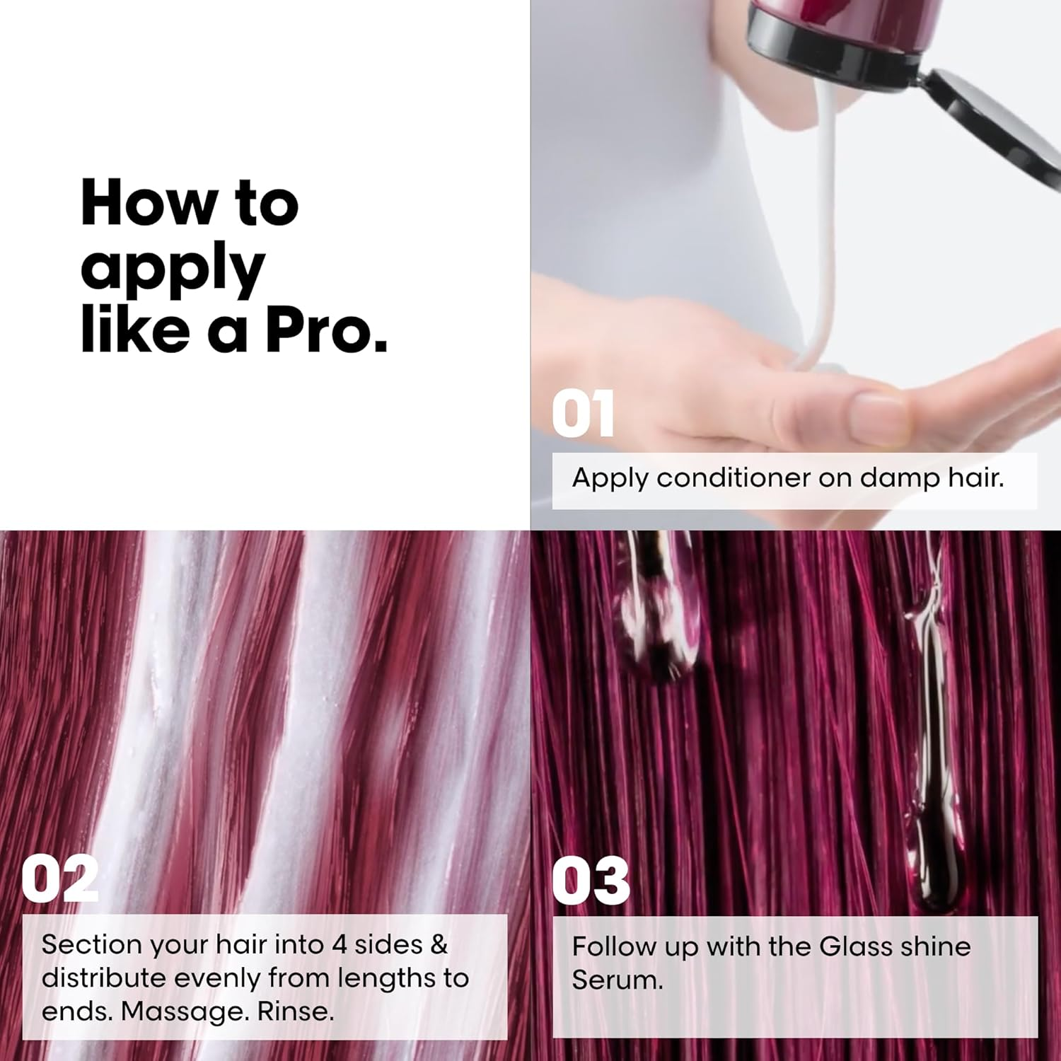 L&rsquo;Or&eacute;al Professionnel Vitamino Color Spectrum Deep Conditioner for All Colored Hair + Vivid Colors | Ultra High Glass Shine, Rich and Vibrant Colors, Softens, Smoothens & Strengthen Hair, Professional Conditioner | 200Ml image number 4