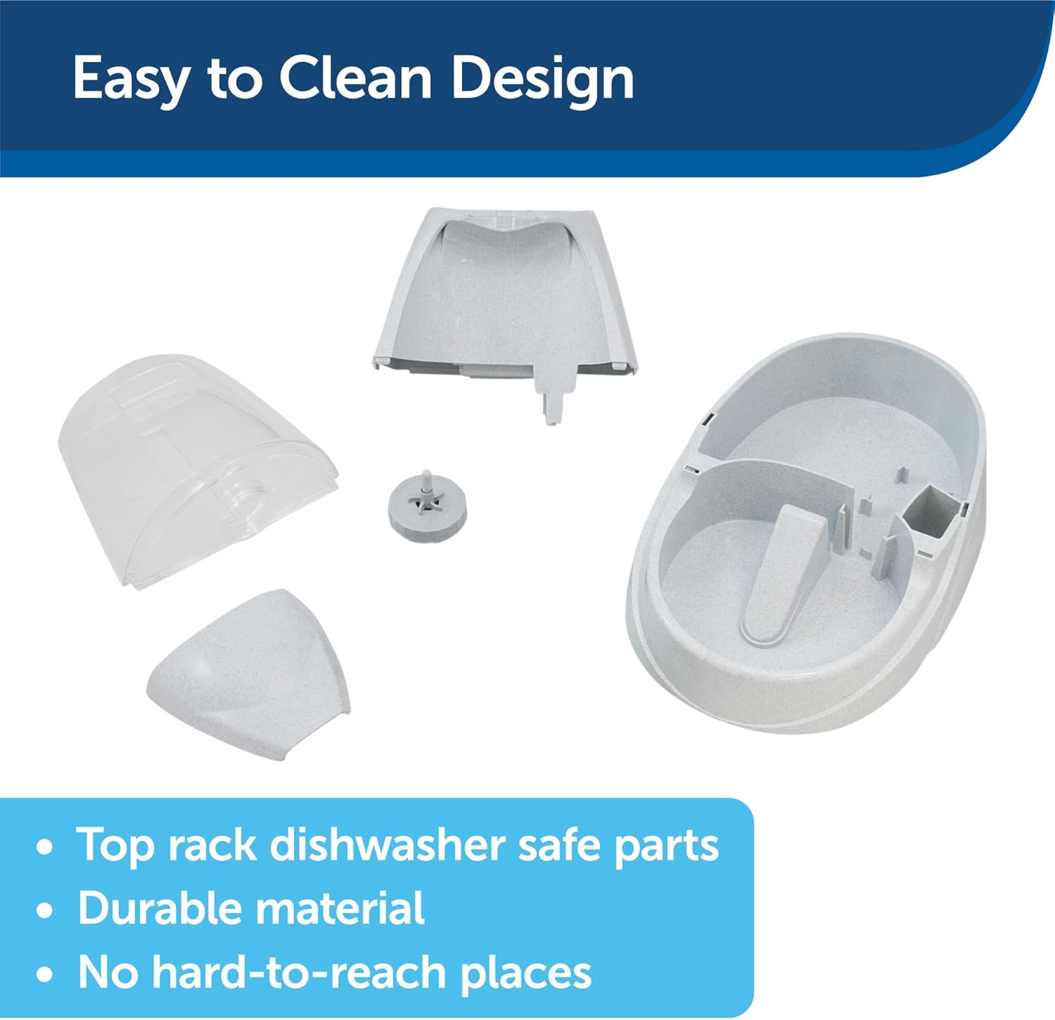 Petsafe Drinkwell Platinum Dog and Cat Water Fountain, Automatic Drinking Fountain for Pets, 168 Ounce,Grey image number 2