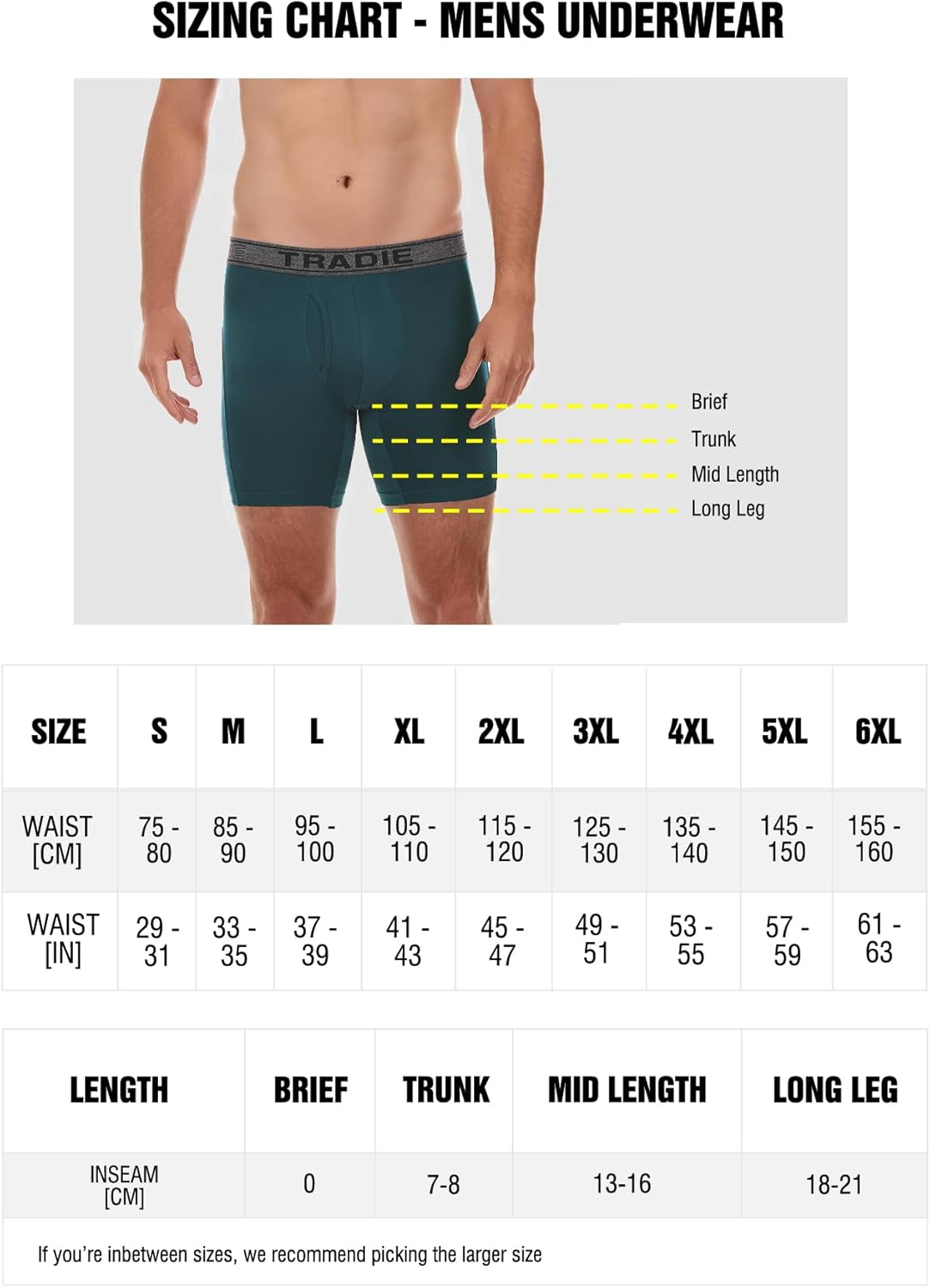 TRADIE Men'S Cotton/Elastane Fitted Trunk 3-Pack Mens Underwear, Stretch Cotton Fabric, Comfortable, Soft, Breathable Mens Boxer Brief, Value Pack Underwear for Men image number 4