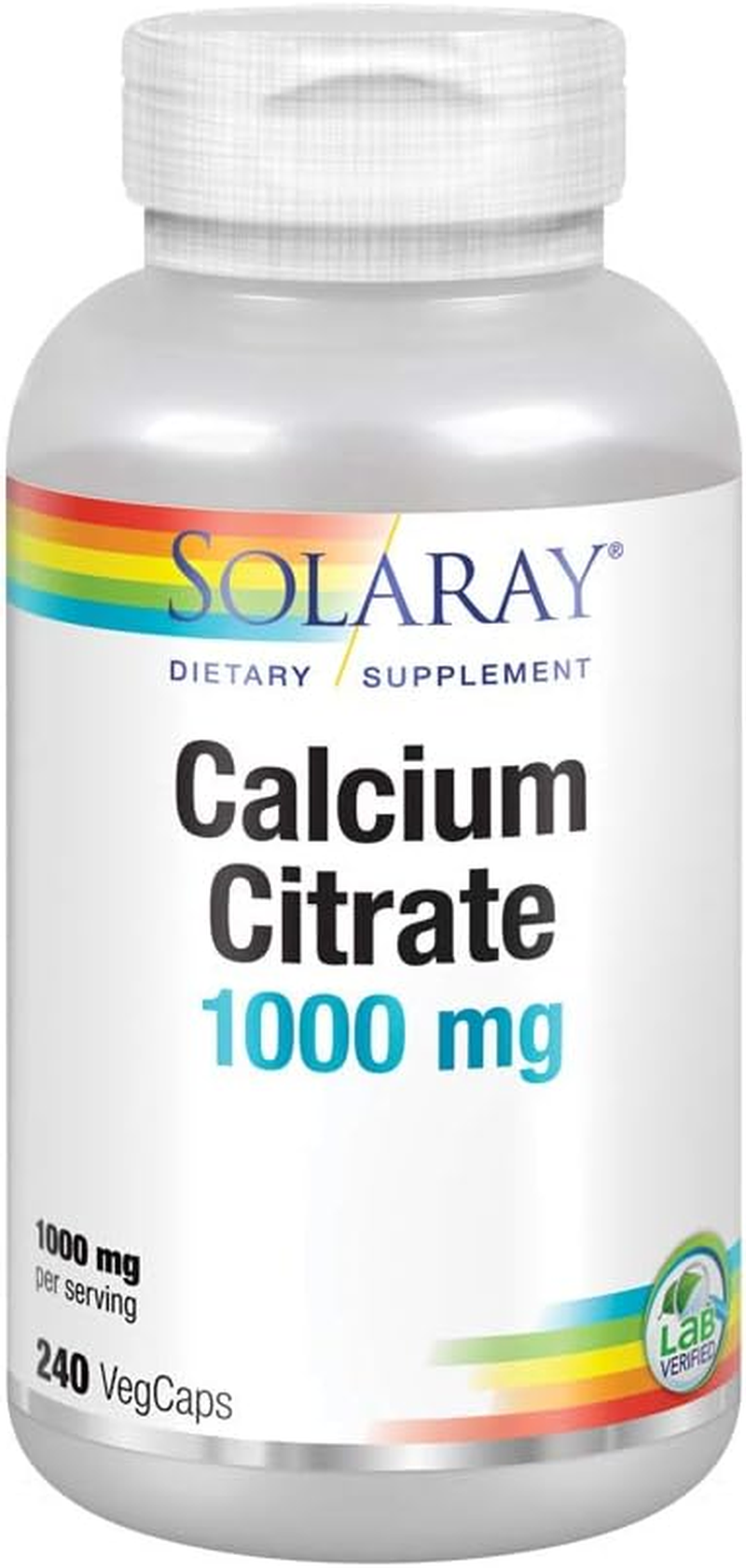 Solaray Calcium Citrate 1000 Mg 240 Vegcaps image number 3