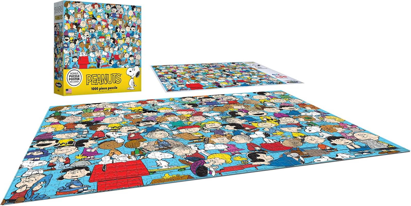Cra-Z-Art - Roseart - Peanuts - Cast of Characters - 1000 Piece Jigsaw Puzzle